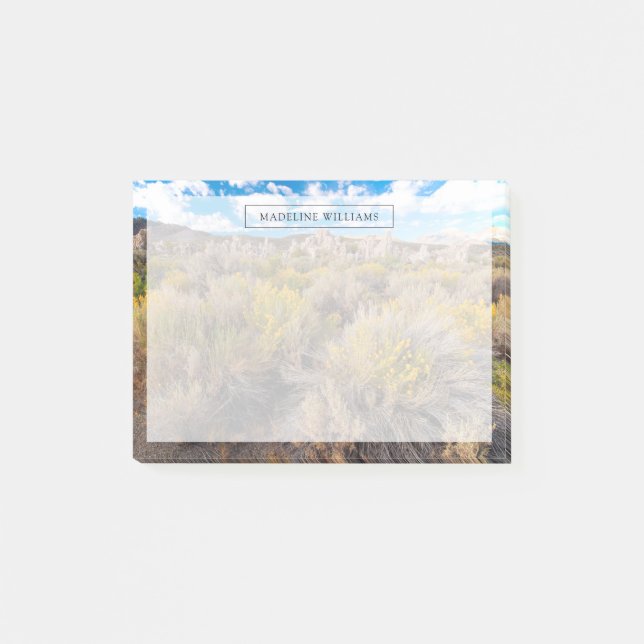 Flowers | Blooming Sagebrush California Post-it Notes (Front)