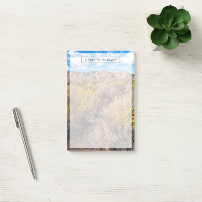 Flowers | Blooming Sagebrush California Post-it Notes (Office)