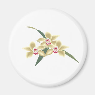 Flowers blossom with leaves magnet