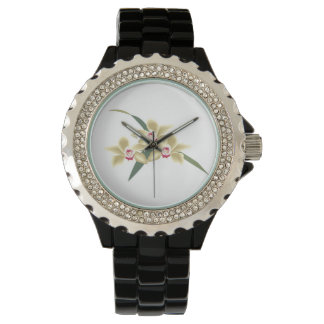 Flowers blossoms with leaves watch
