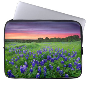 Flowers   Bluebonnets at Sunset Texas Laptop Sleeve