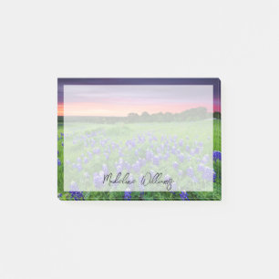 Flowers   Bluebonnets at Sunset Texas Post-it Notes