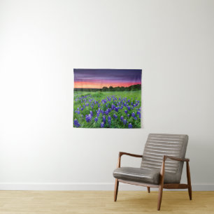 Flowers   Bluebonnets at Sunset Texas Tapestry