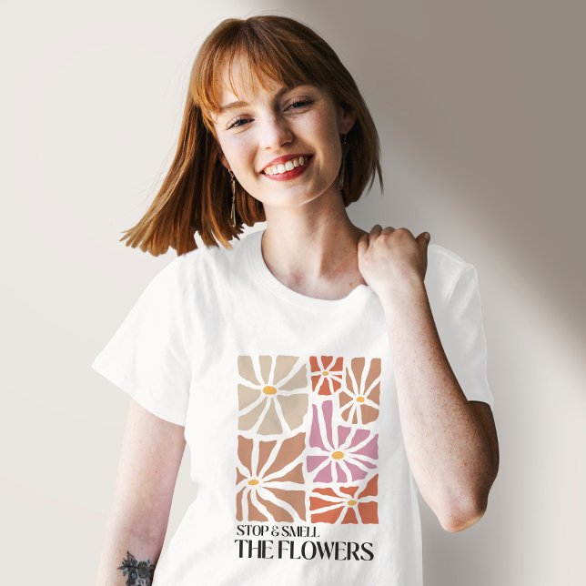 Flowers Boho Inspiration Quote T-Shirt (Creator Uploaded)