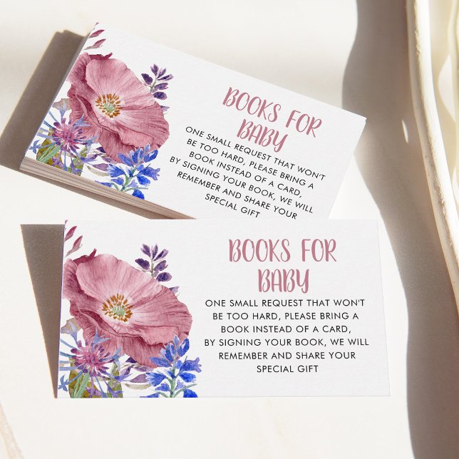 Flowers Books For Baby Enclosure Card (Creator Uploaded)