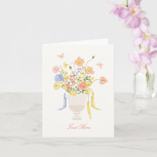 Flowers bouquet card