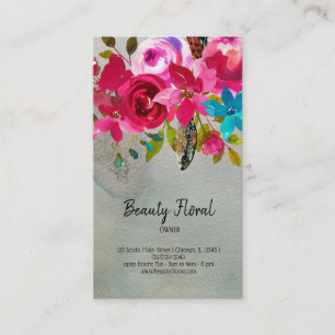 Flowers Bouquet Florist Business Card