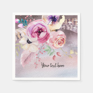 Flowers bouquet for all occasions napkin