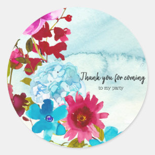 Flowers bouquet for all occassions classic round sticker