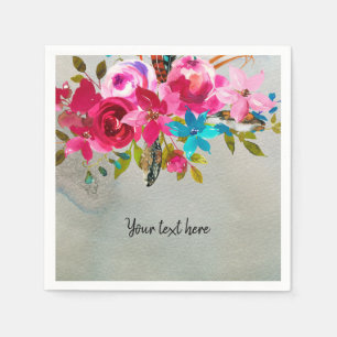 Flowers bouquet for all occassions napkin