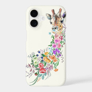Flowers Bouquet Giraffe iPhone Case