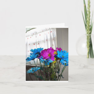 Flowers Bouquet, Mere Words Thank You Card