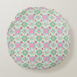 Flowers Bring Colour To Your World Round Cushion