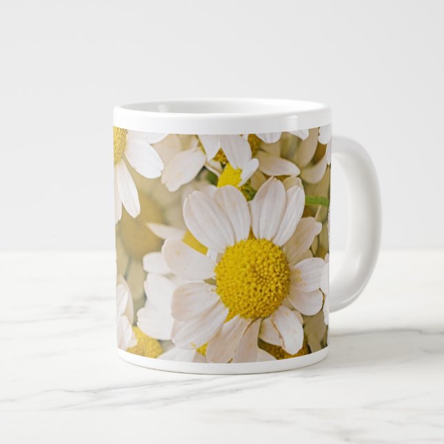 Flowers | Bunch of Chamomiles Large Coffee Mug (Front Right)