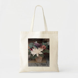 flowers bunch tote bag