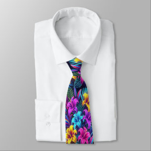 Flowers Bursting With Colour in Vibrant Lilley Ab Tie