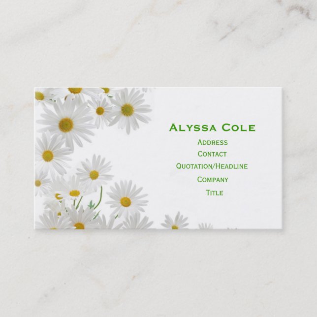 Flowers Business Card (Front)