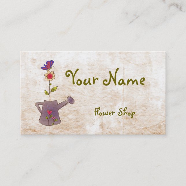Flowers Business card (Front)