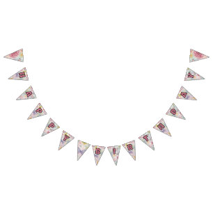 Flowers & Butterflies Party / Pastel Garden Bunting
