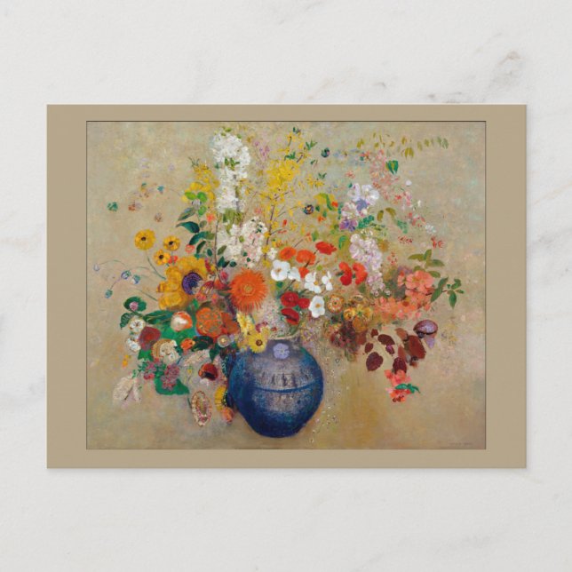 Flowers by Odilon Redon Postcard (Front)