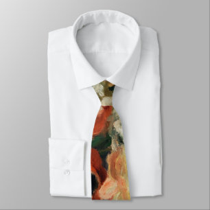 Flowers by Renoir Impressionist Art Painting Tie