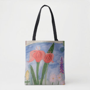 Flowers By The Lake Tote Bag