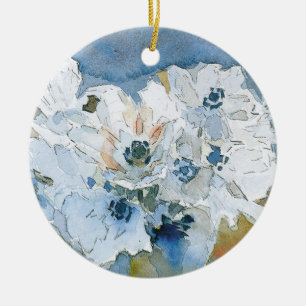 Flowers by Vrubel Ceramic Tree Decoration