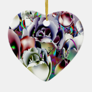 Flowers Ceramic Tree Decoration