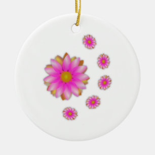Flowers Ceramic Tree Decoration