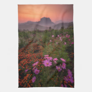 Flowers Chiang Dao, Chiang Mai, Thailand Tea Towel