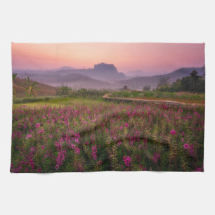 Flowers Chiang Dao, Chiang Mai, Thailand Tea Towel