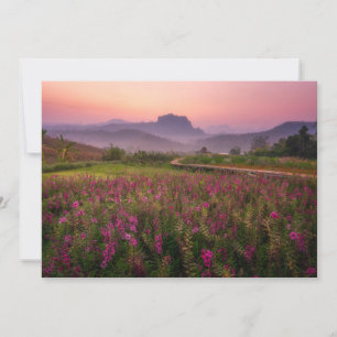 Flowers Chiang Dao, Chiang Mai, Thailand Thank You Card