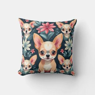Flowers Chihuahua Pet Cushion