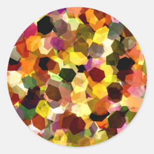 FLOWERS CLASSIC ROUND STICKER