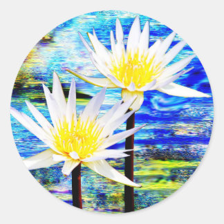 Flowers  classic round sticker