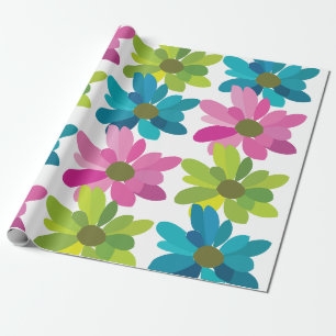Flowers Colourful Flowers Wrapping Paper