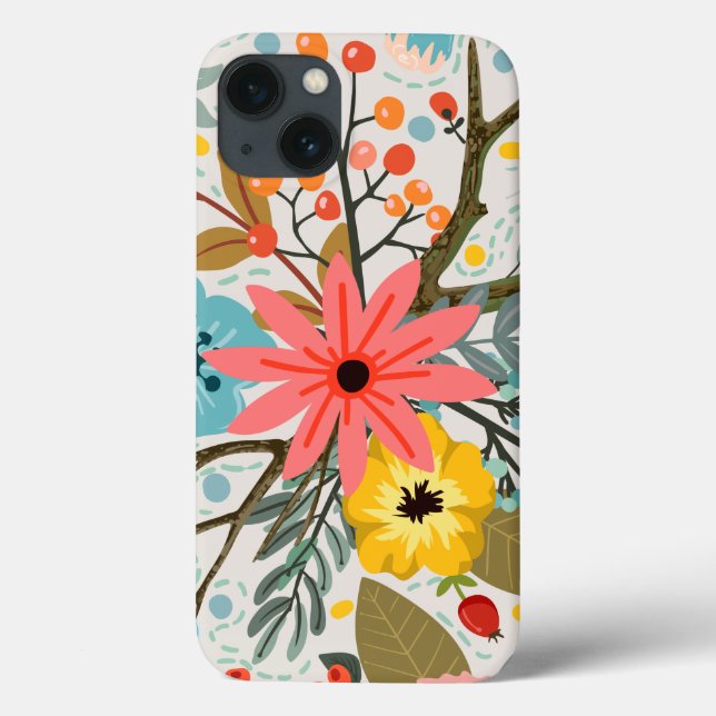 Flowers Colourful Watercolor Cute         Case-Mate iPhone Case (Back)