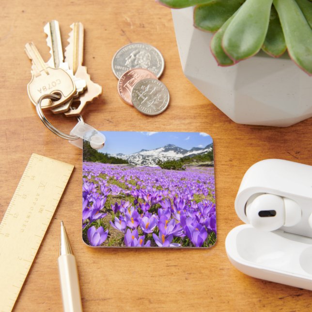 Flowers | Crocus Pirin Mountain Park Bulgaria Key Ring (Desk)