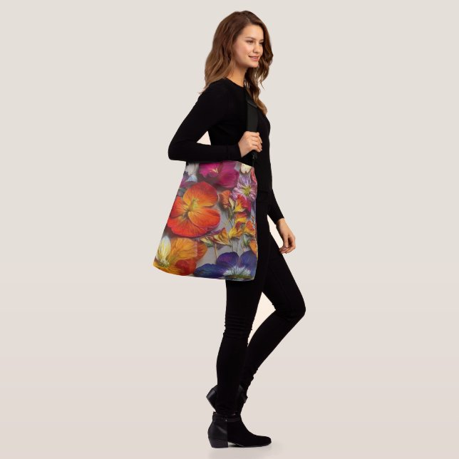 Flowers Crossbody Bag (On Model)