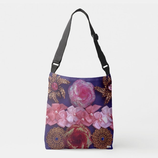 Flowers Crossbody Bag (Front)