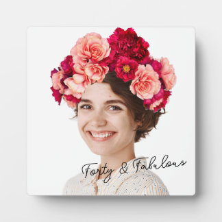 Flowers Crown Custom photo Plaque