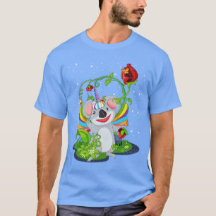 Flowers Cute Fantasy Animal Unicorn Cute Australia T-Shirt