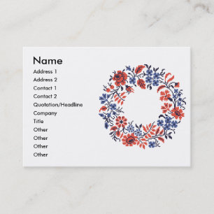 Flowers cycle business card