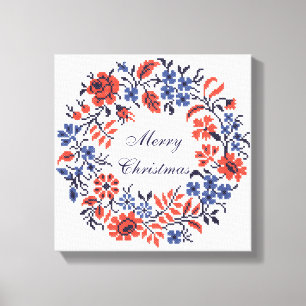 Flowers cycle canvas print