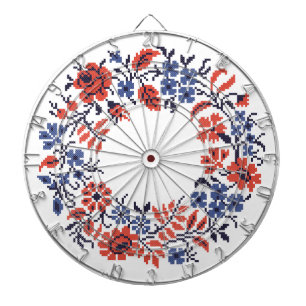 Flowers cycle dartboard