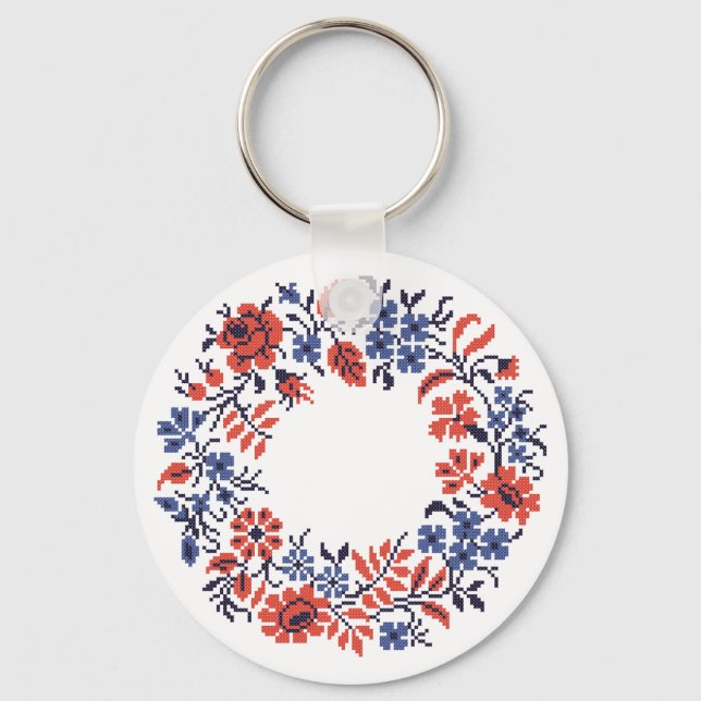 Flowers cycle key ring (Front)