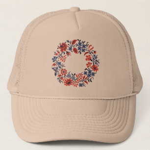 Flowers cycle trucker hat