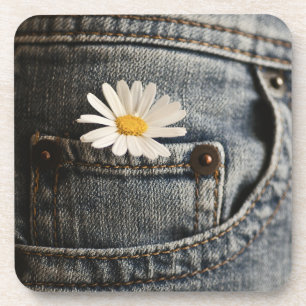 Flowers   Daisy in Jeans Pocket Coaster