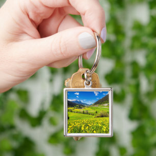 Flowers   Dandelion Canton of Grisons, Switzerland Key Ring