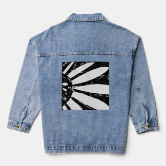 flowers denim jacket